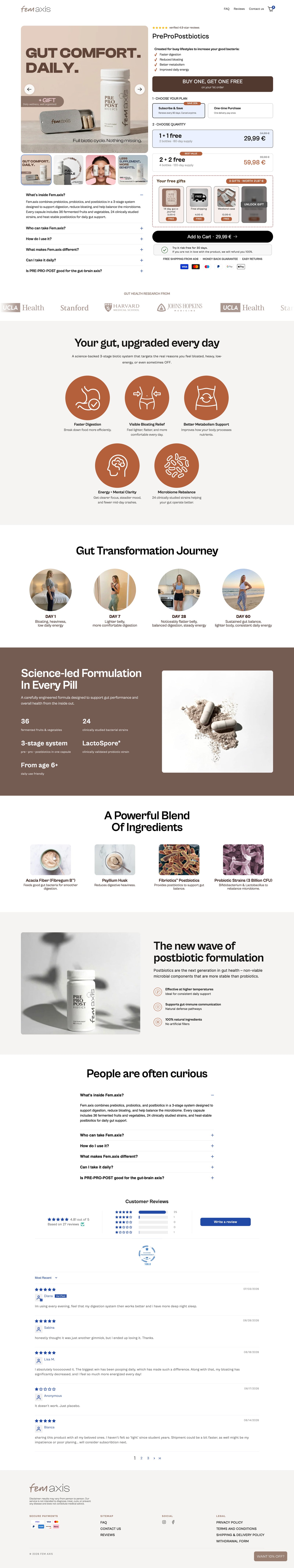 Femaxis.com - Website Screenshot