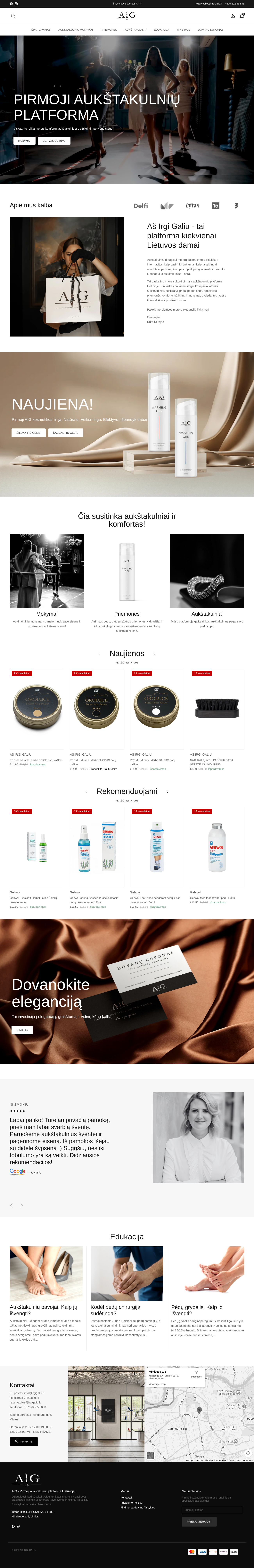 Irgigaliu.lt - Website Screenshot